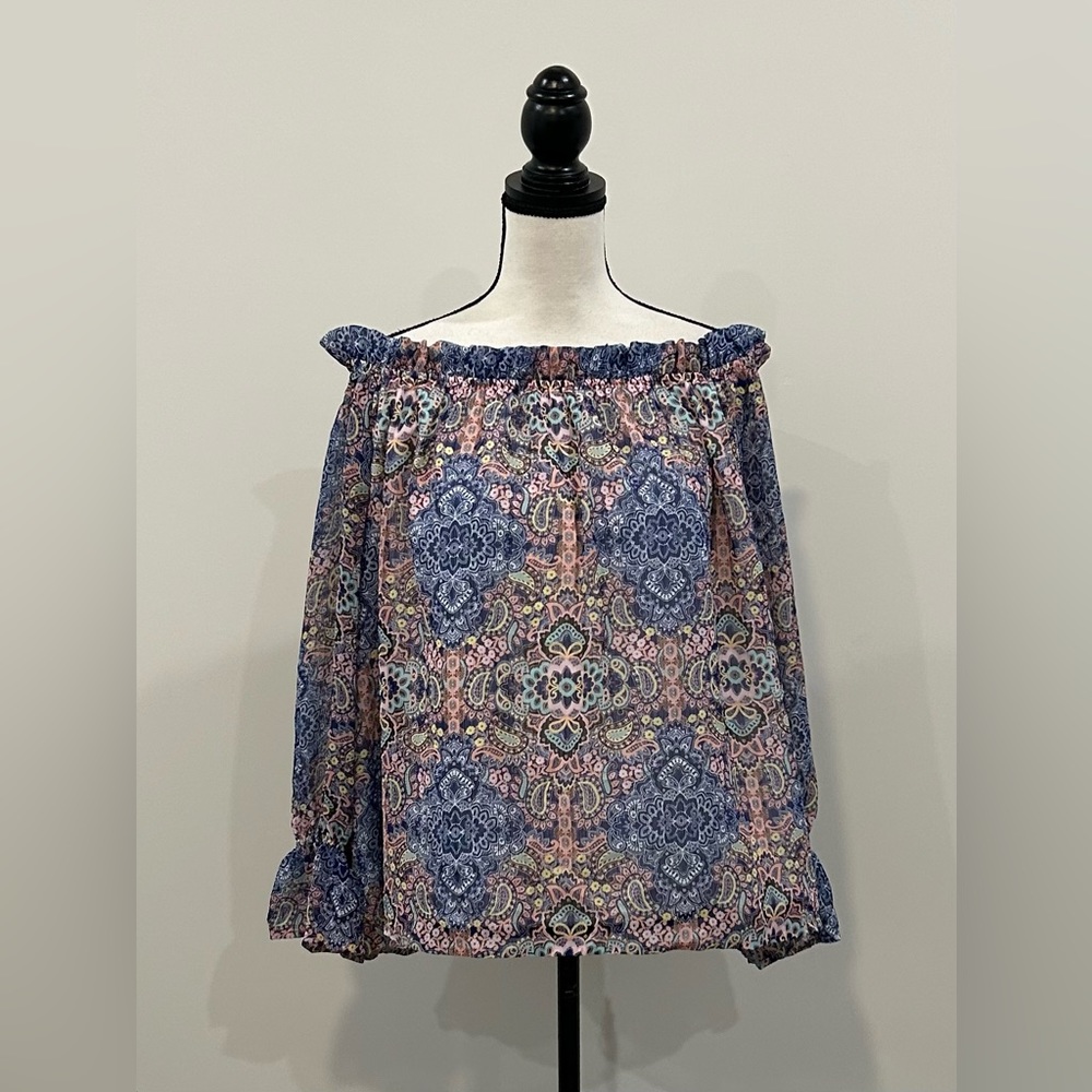 Belle Sky Off Shoulder Blouse